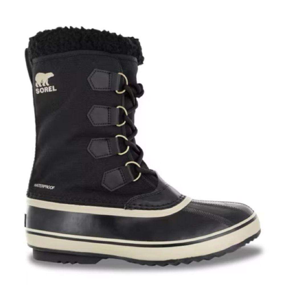 Sorel 1964 Pac Black Waterproof Winter Boots